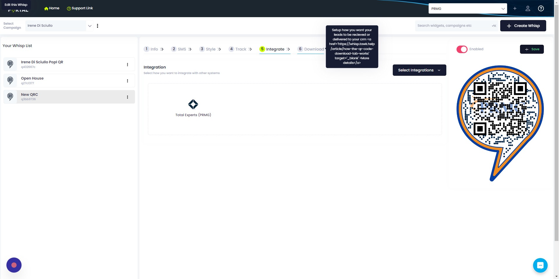 Screenshot of: Click