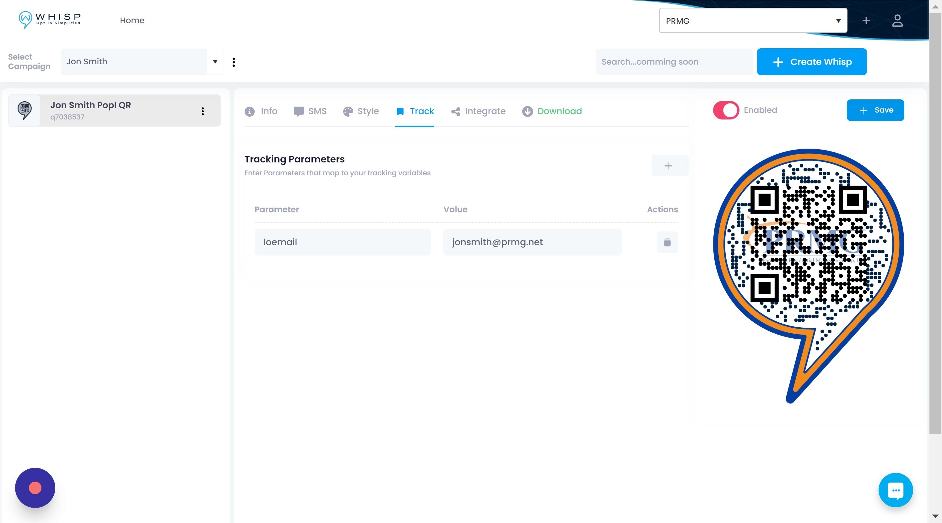 Screenshot of: Click
