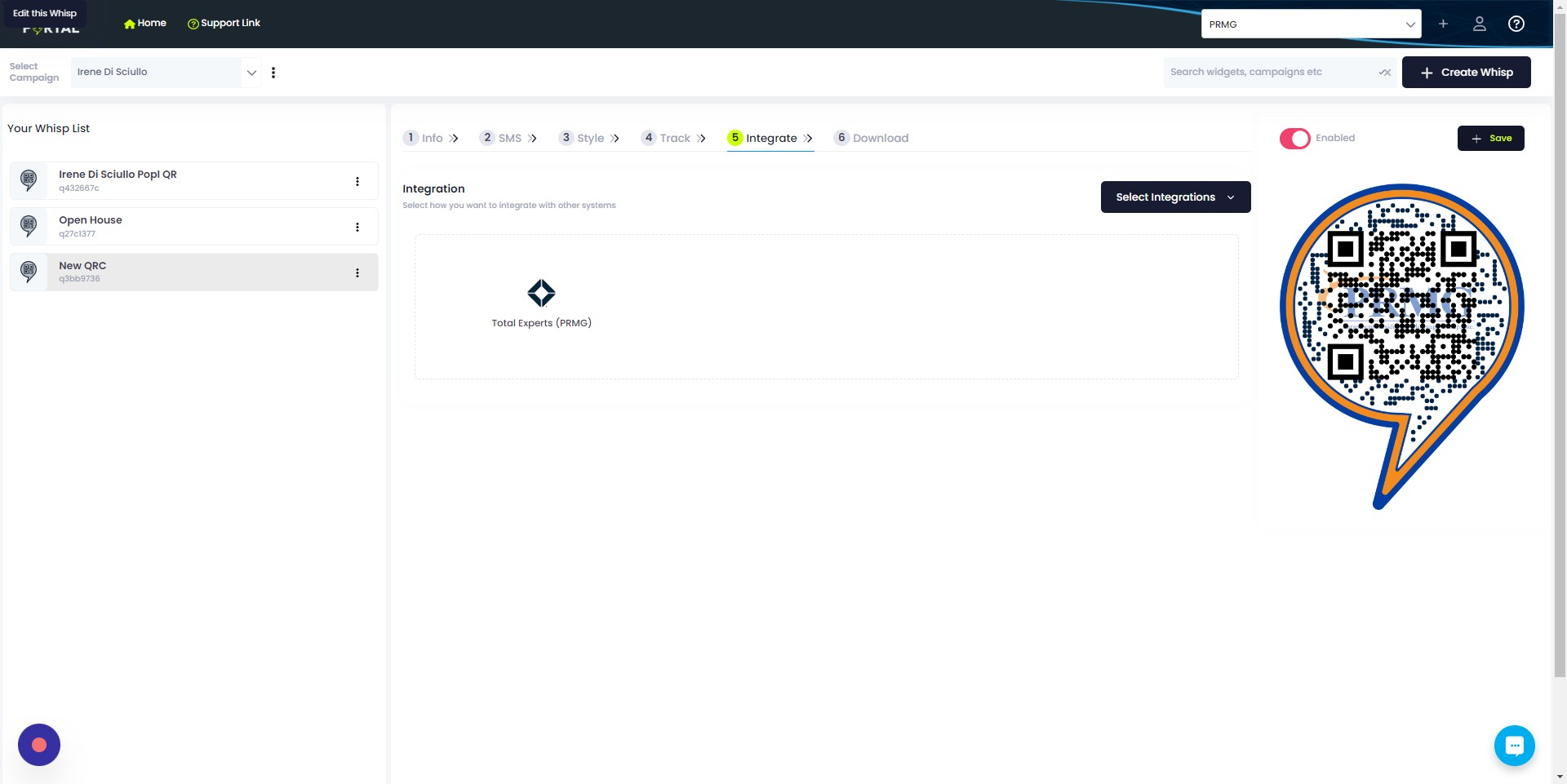 Screenshot of: Click